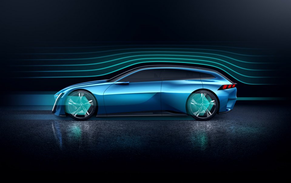 Photo aérodynamique Peugeot Instinct Concept Car (2017)