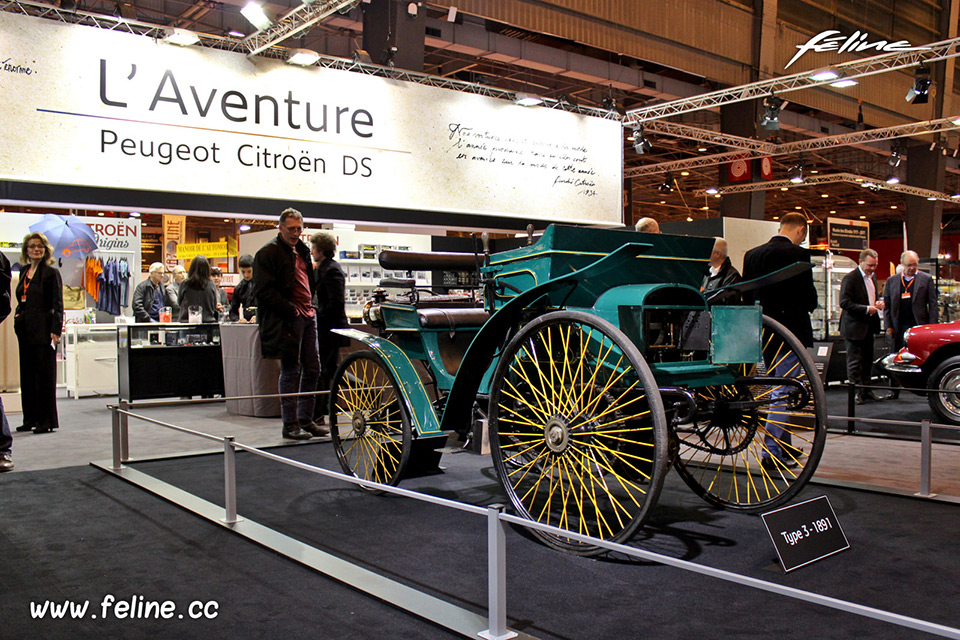 Photo Peugeot Type 3 (1891) - Salon Rétromobile 2017