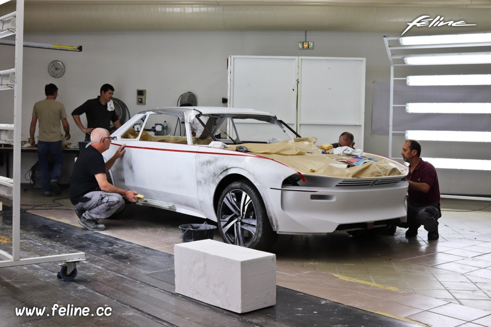 Photo coulisses projet Peugeot e-Legend Concept Car (2018)