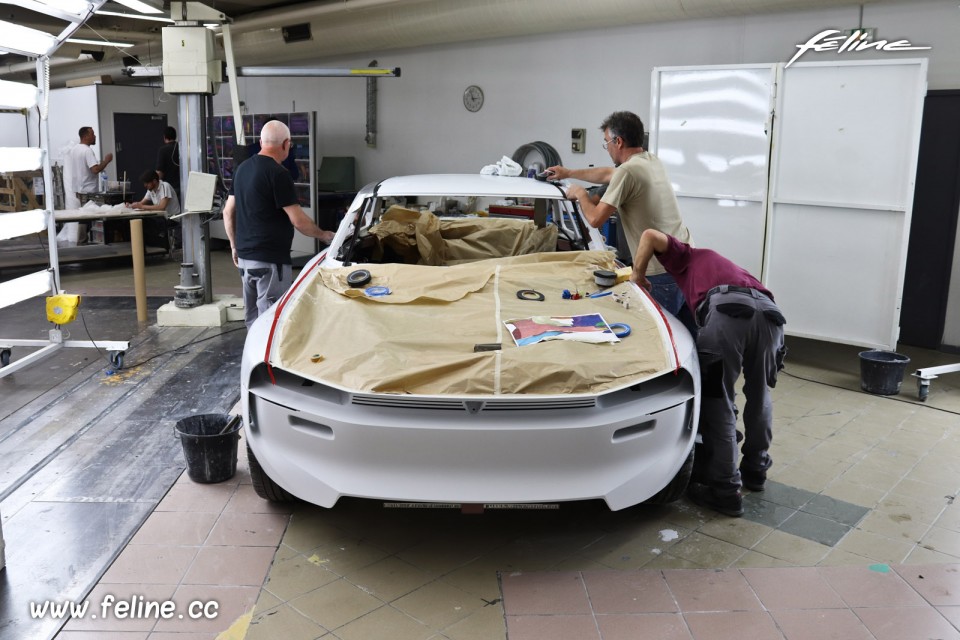 Photo coulisses projet Peugeot e-Legend Concept Car (2018)