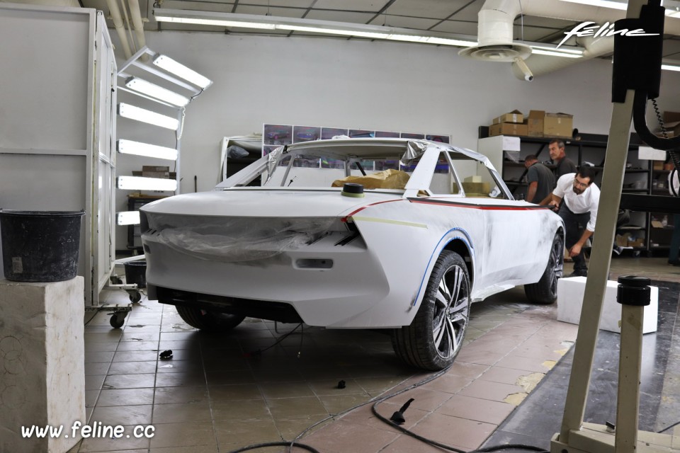 Photo coulisses projet Peugeot e-Legend Concept Car (2018)