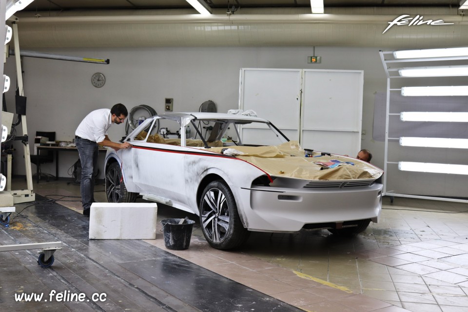 Photo coulisses projet Peugeot e-Legend Concept Car (2018)