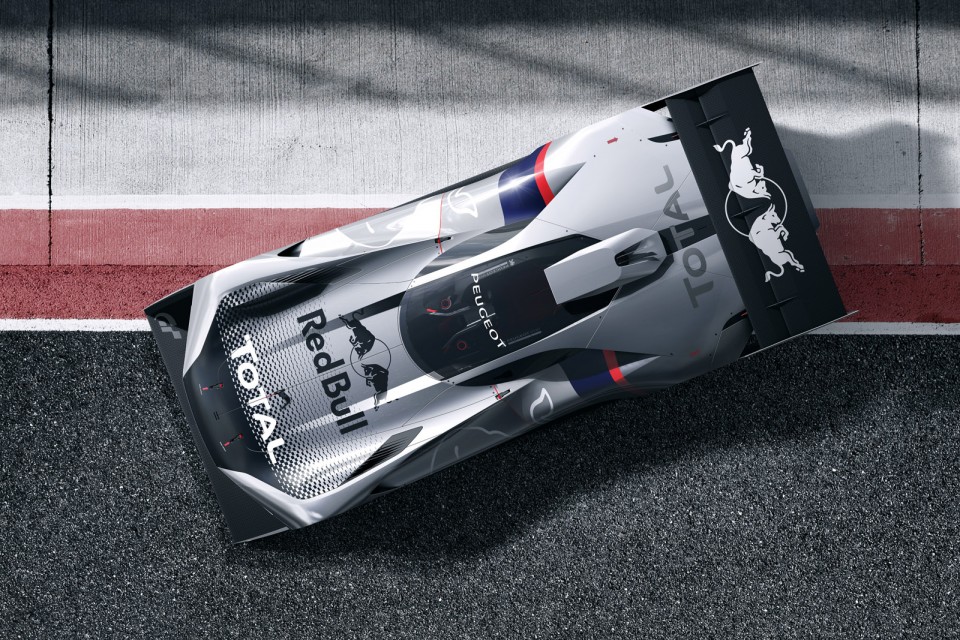 Photo aérienne Peugeot L750 R HYbrid Vision Gran Turismo (2017)