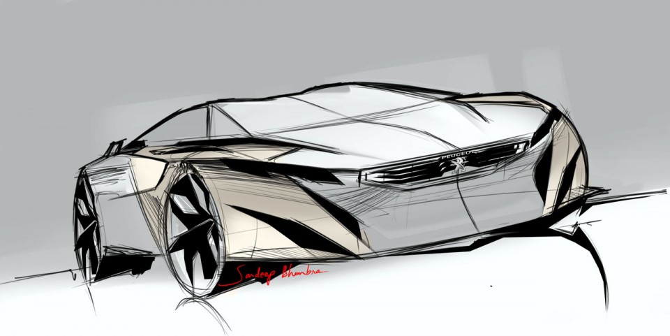 Photo croquis Peugeot Onyx Concept Car (2012) - 1-037