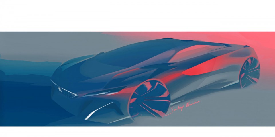 Photo sketch Peugeot Onyx Concept Car (2012) - 1-043