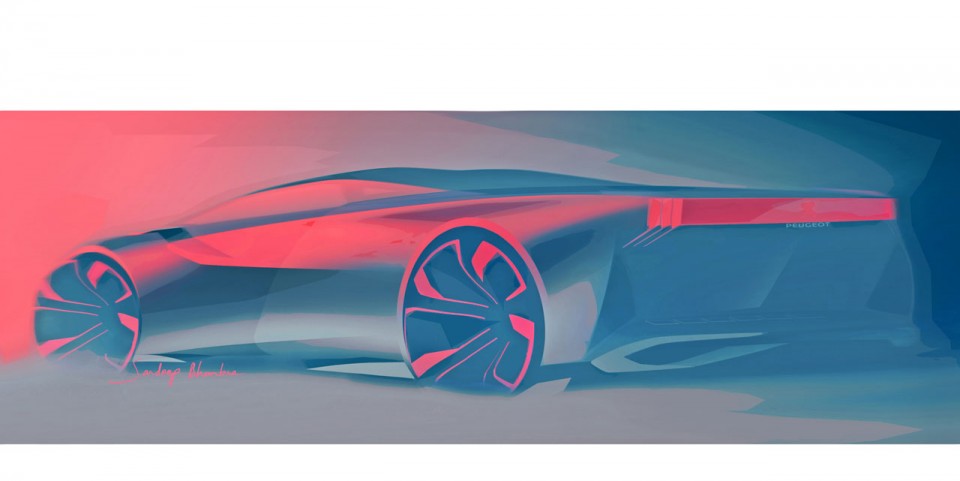 Photo sketch Peugeot Onyx Concept Car (2012) - 1-044