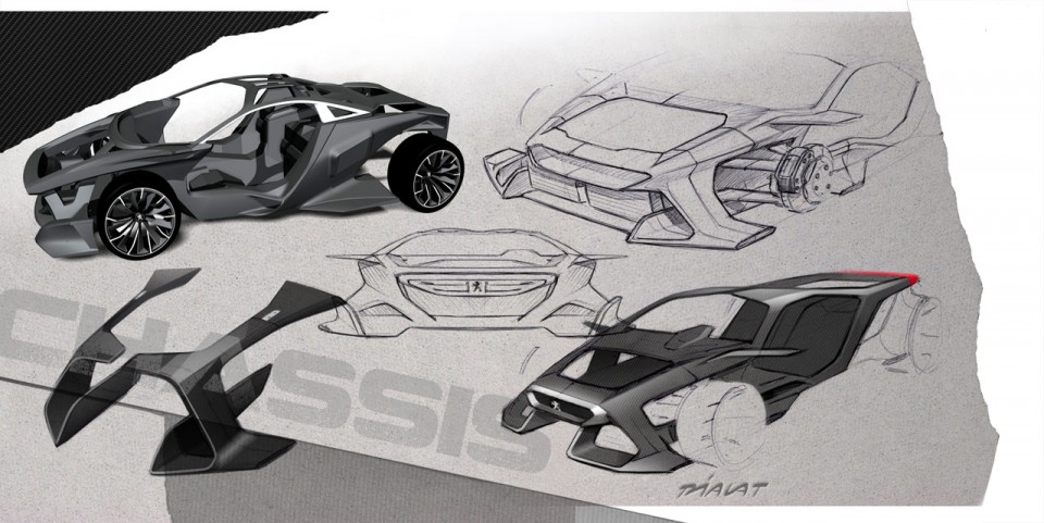 Photo sketches Peugeot Onyx Concept Car (2012) - 1-050