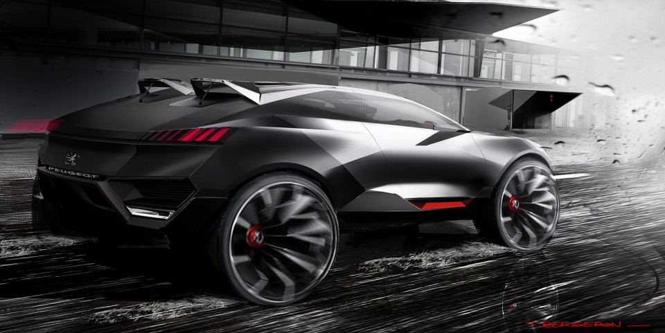 Sketch Peugeot Quartz Concept Car (2014)