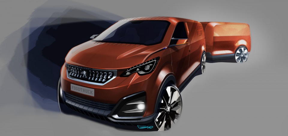 Sketch FoodTruck Peugeot Concept (2015)