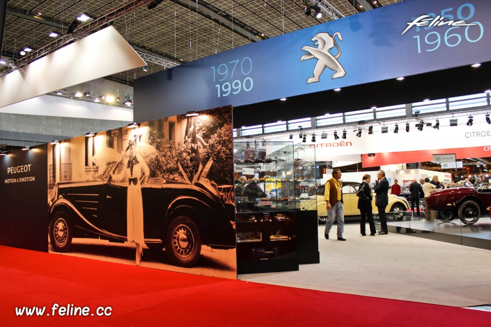 Photo Stand Peugeot - Salon Rétromobile 2014