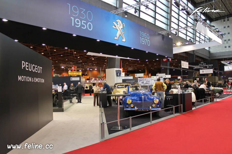 Photo Stand Peugeot - Salon Rétromobile 2014