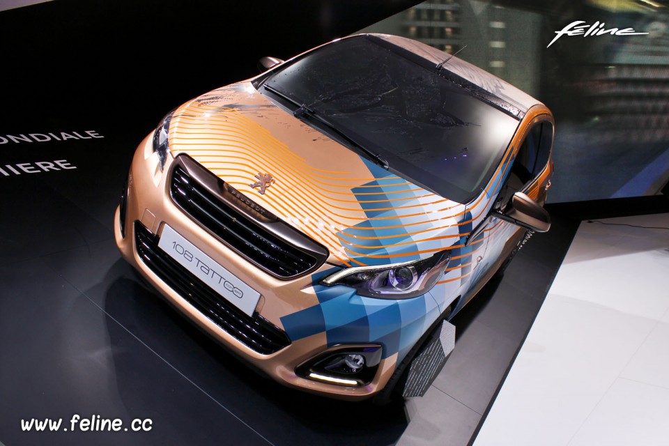 Photo Peugeot 108 Tattoo Concept - Salon de Genève 2014