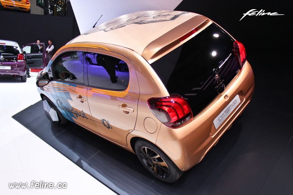 Photo Peugeot 108 Tattoo Concept - Salon de Genève 2014