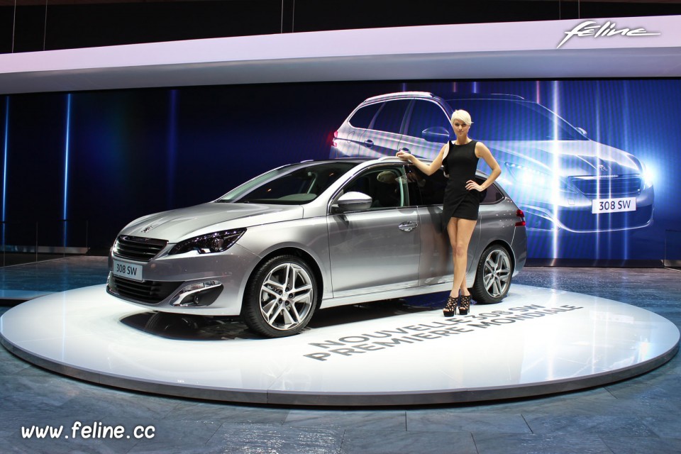 Photo Peugeot 308 SW II Gris Artense - Salon de Genève 2014