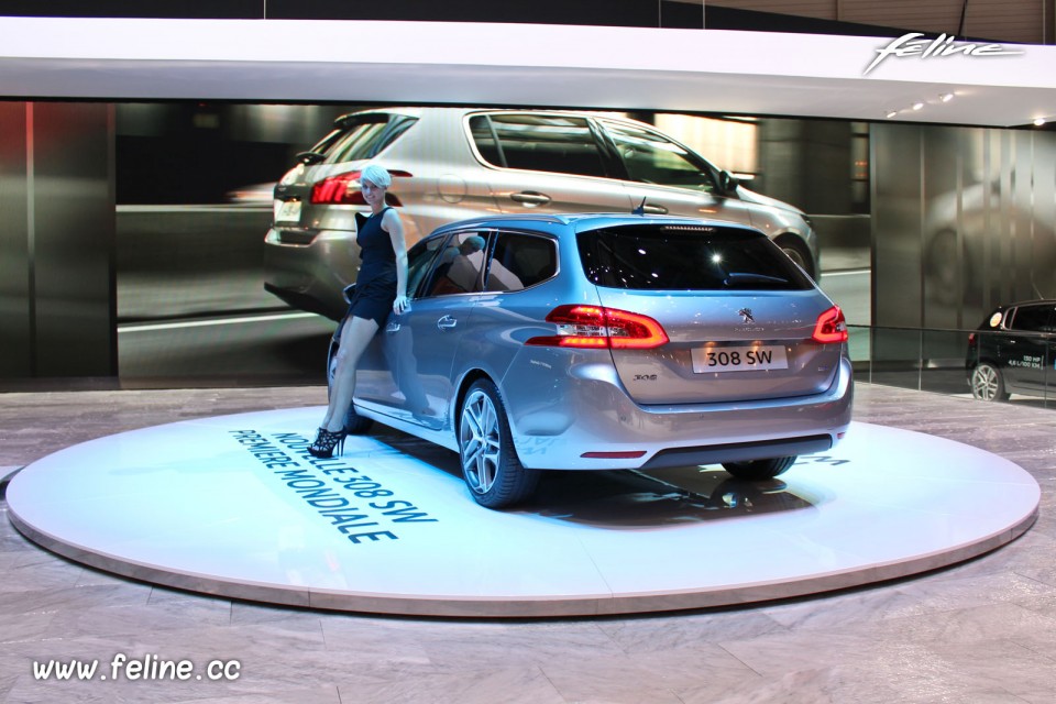 Photo Peugeot 308 SW II Gris Artense - Salon de Genève 2014