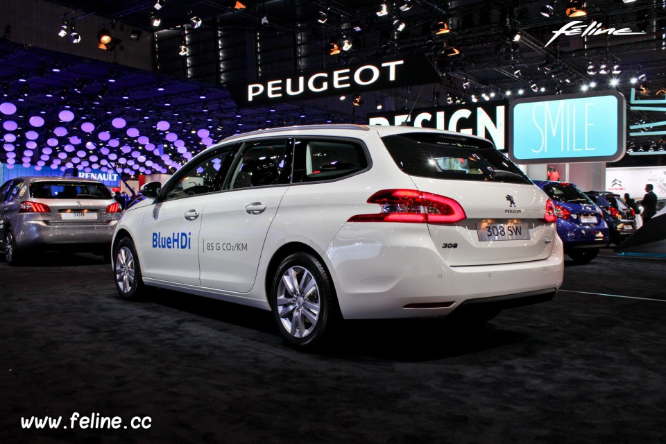 Photo Peugeot 308 SW Blanc Banquise - Salon de Paris 2014