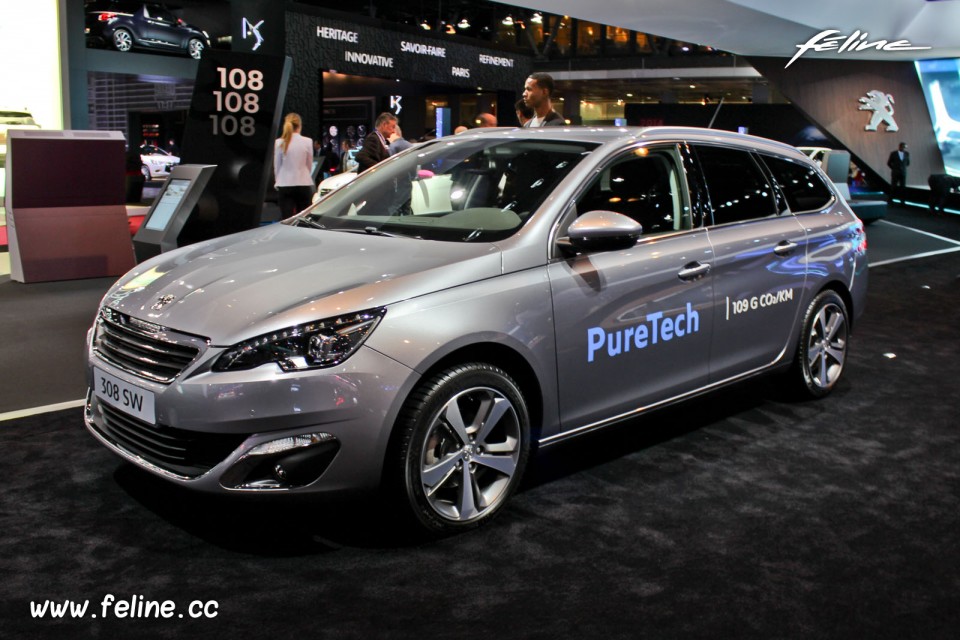 Photo Peugeot 308 SW Gris Aluminium - Salon de Paris 2014