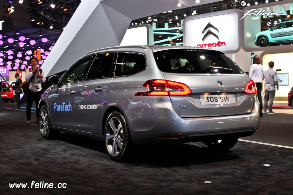 Photo Peugeot 308 SW Gris Aluminium - Salon de Paris 2014