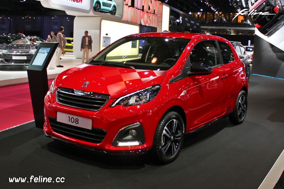 Photo Peugeot 108 Féline Rouge Scarlet - Salon de Paris 2014