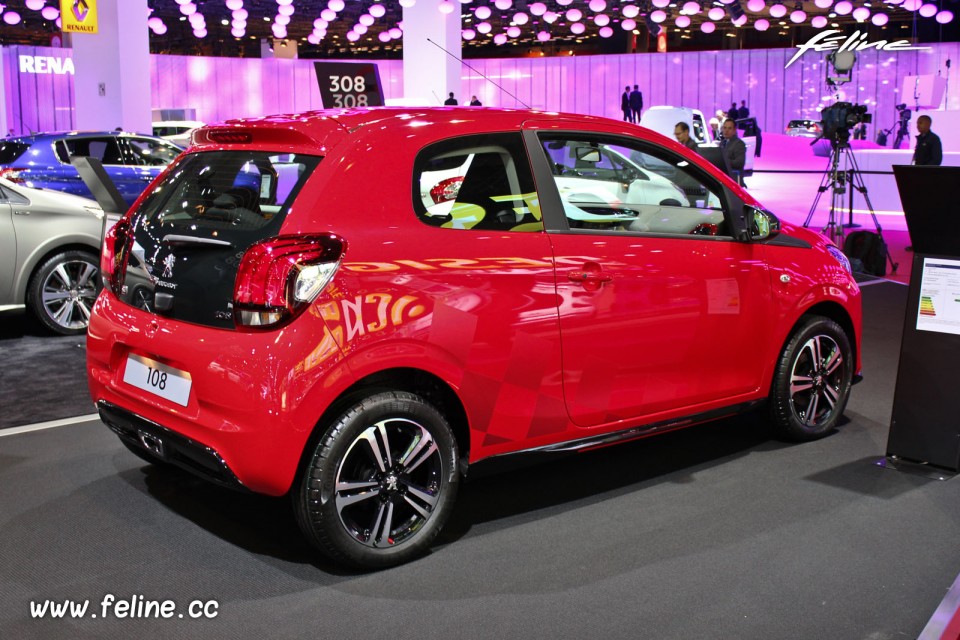 Photo Peugeot 108 Féline Rouge Scarlet - Salon de Paris 2014