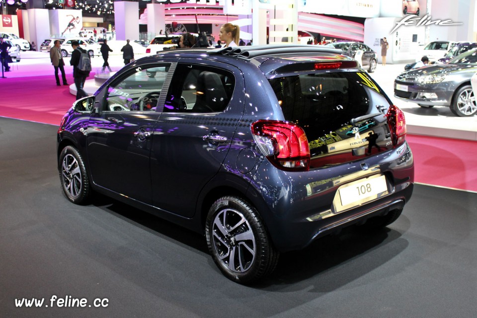 Photo Peugeot 108 Allure Top Bleu Smalt - Salon de Paris 2014