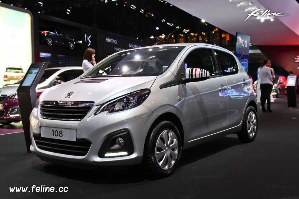 Photo Peugeot 108 Active Gris Gallium - Salon de Paris 2014