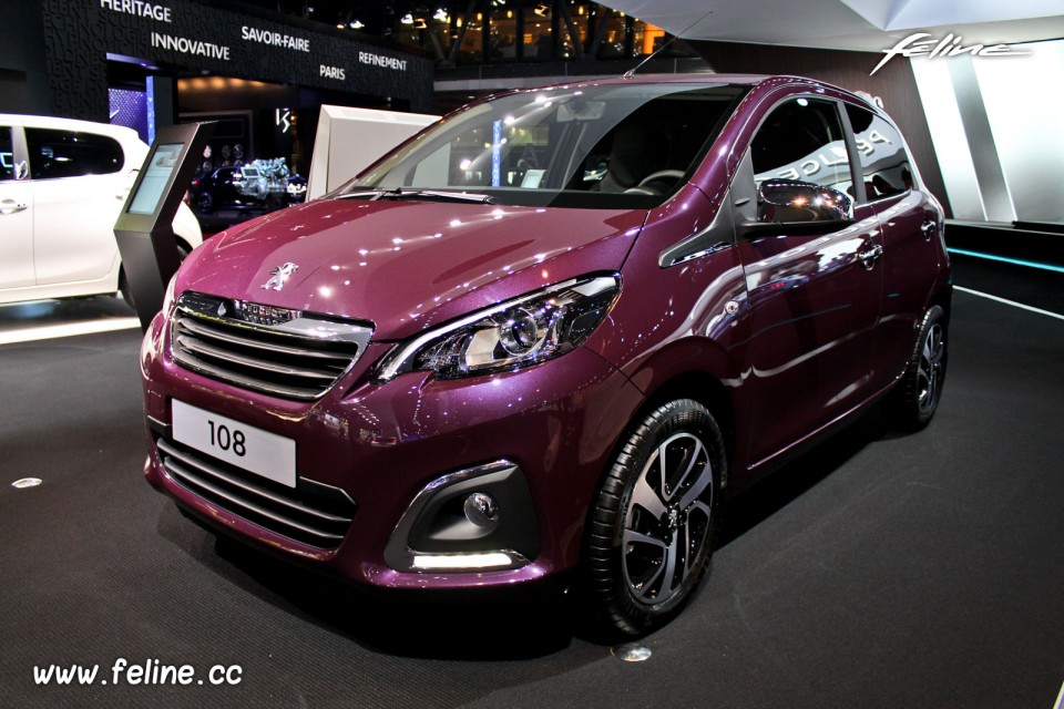 Photo Peugeot 108 Féline Red Purple - Salon de Paris 2014