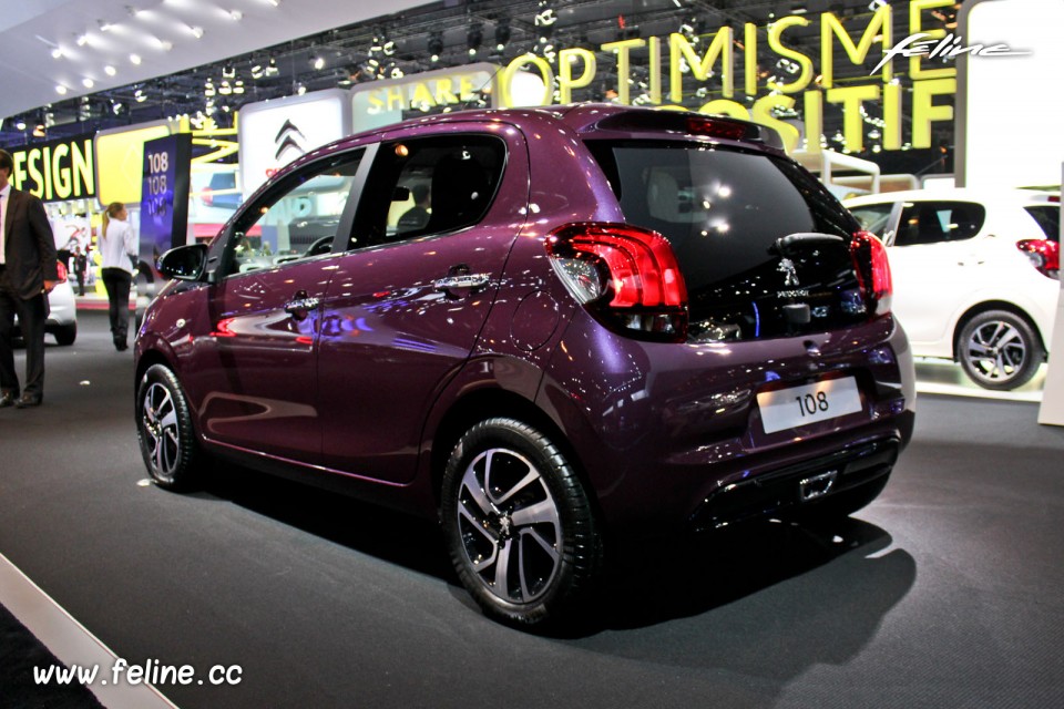 Photo Peugeot 108 Féline Red Purple - Salon de Paris 2014