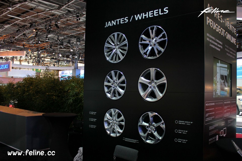 Photo jantes aluminium Peugeot - Salon de Paris 2014