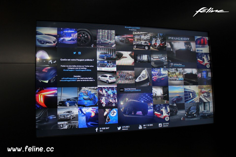 Photo Peugeot Social Wall - Salon de Paris 2014