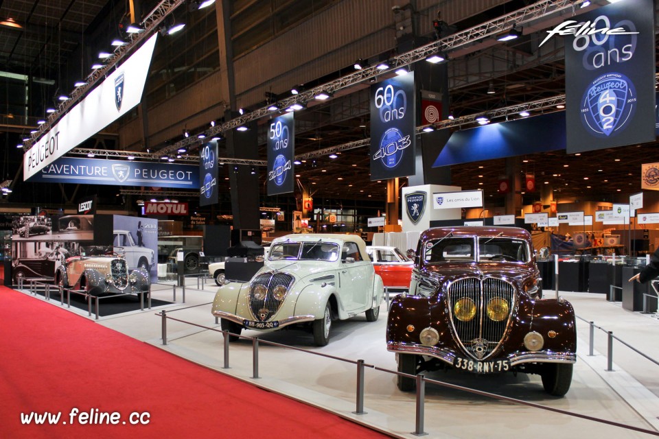 Stand Aventure Peugeot - Salon Rétromobile 2015