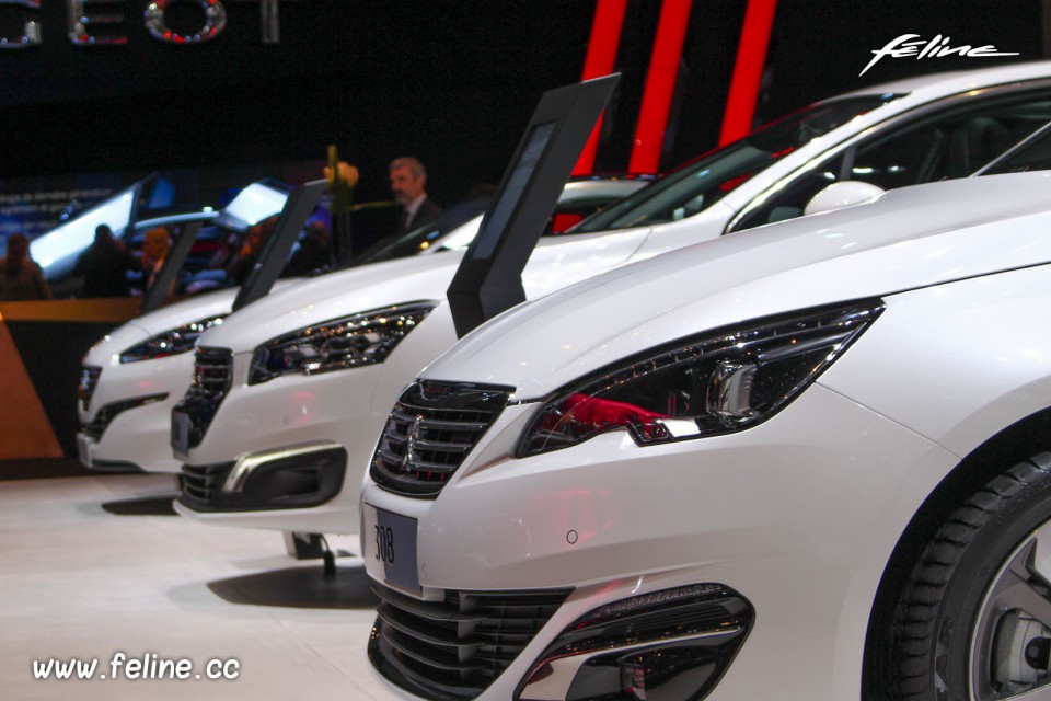 Photo gamme Peugeot GT Line - Salon de Genève 2015