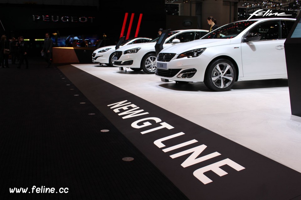 Photo gamme Peugeot GT Line - Salon de Genève 2015