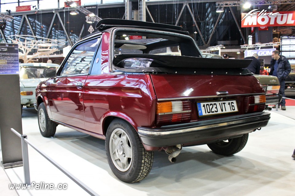 Photo Peugeot 104 Z Cabriolet Sovra LM5 (1983)- Salon Rétromobi