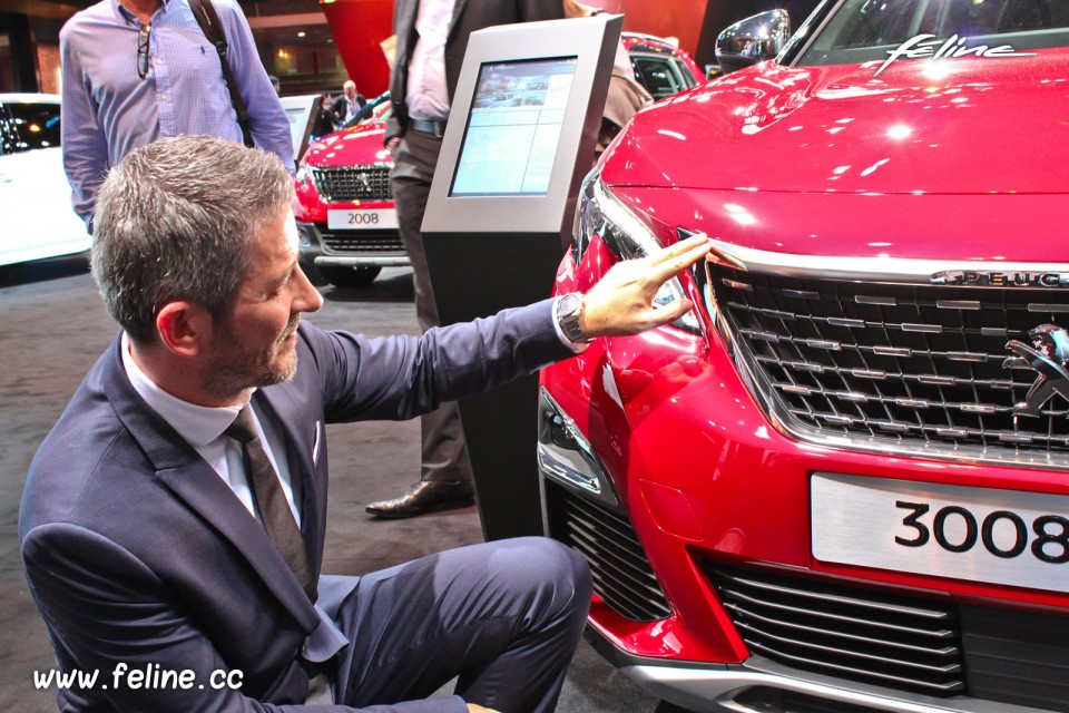 Photo Gilles Vidal et Peugeot 3008 II - Salon de Paris 2016