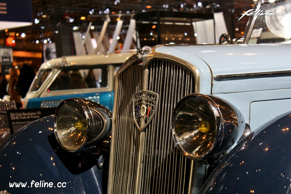 Photo calandre Peugeot 301 CR Roadster Grand Luxe (1934) - Salon