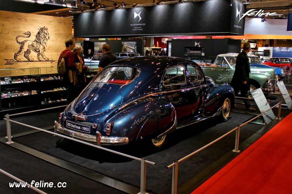 Photo 3/4 arrière Peugeot 203 Darl'mat (1953) - Salon Rétromob