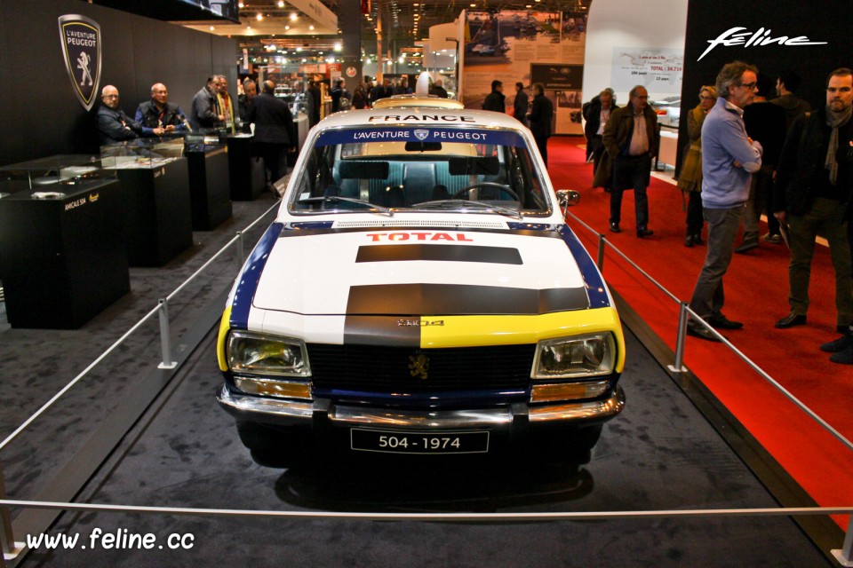 Photo face avant Peugeot 504 Berline GL (1974) - Salon Rétromob