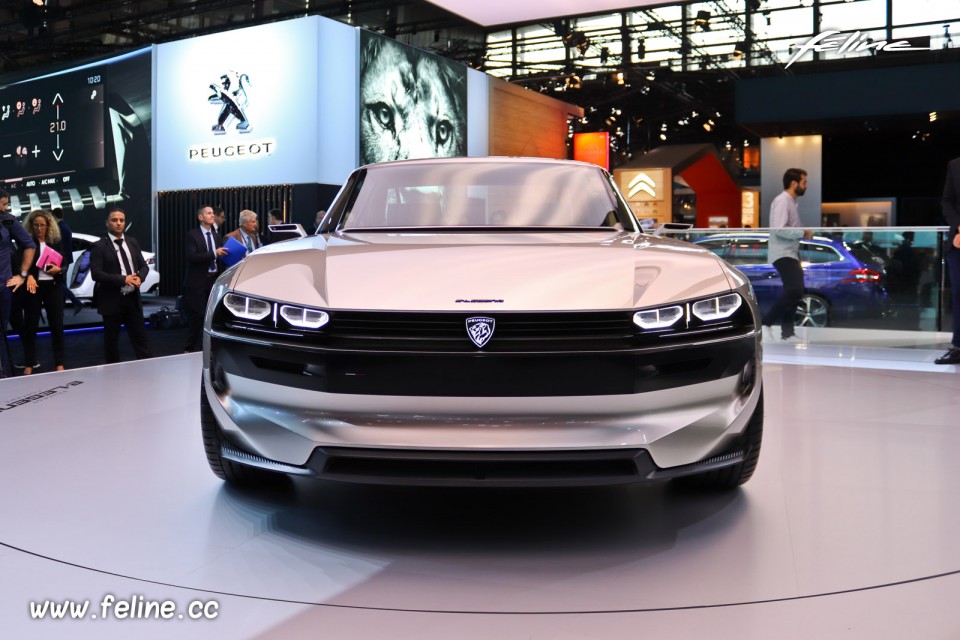 Photo face avant Peugeot e-Legend Concept - Salon de Paris 2018