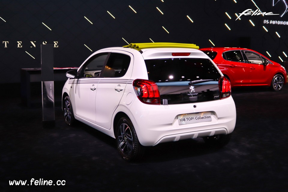 Photo Peugeot 108 Top Collection Blanc Lipizan - Salon de Paris