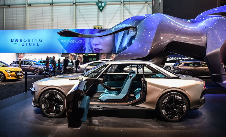 Photo profil Peugeot e-Legend Concept - Salon de Genève 2019