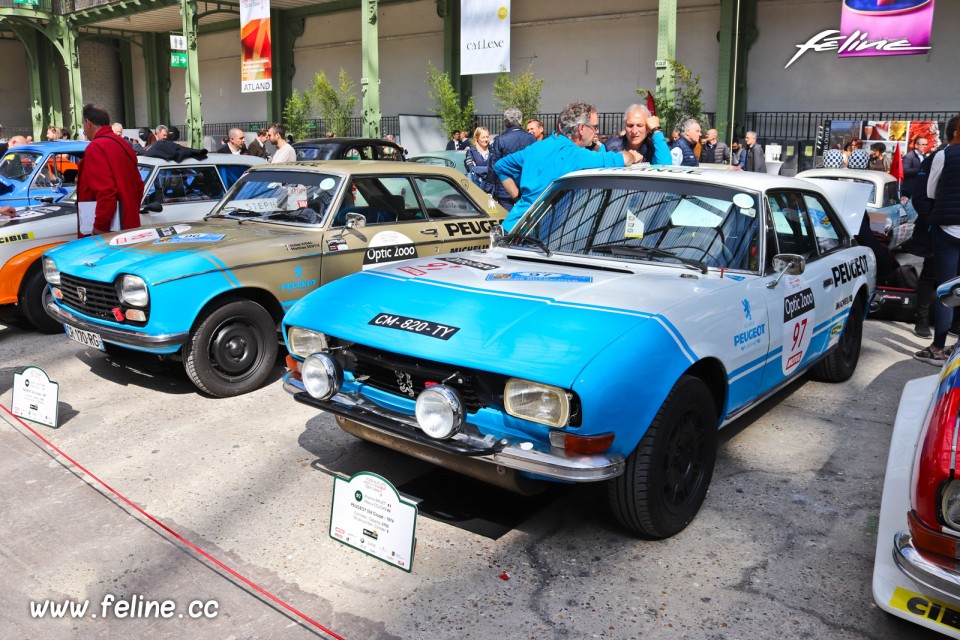 Photo Peugeot 504 Coupé et 204 Coupé - Paris - Tour Auto 2019