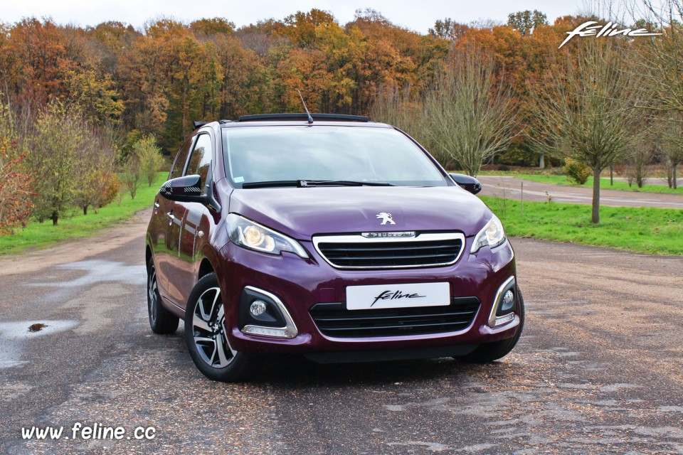 Photo Peugeot 108 Allure Top Red Purple