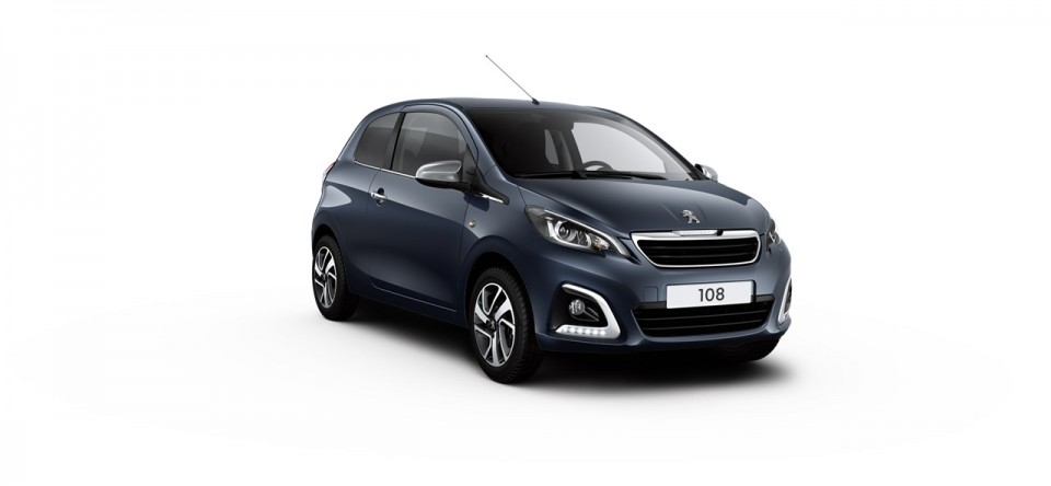 Photo 3/4 avant Peugeot 108 I Bleu Smalt