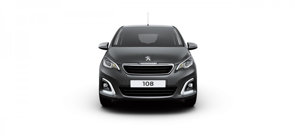 Photo face avant Peugeot 108 I Gris Carlinite