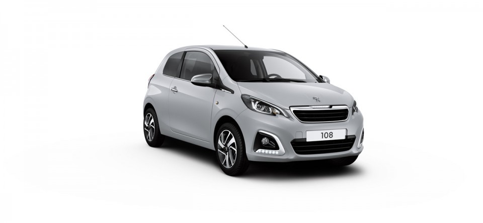 Photo 3/4 avant Peugeot 108 I Gris Gallium