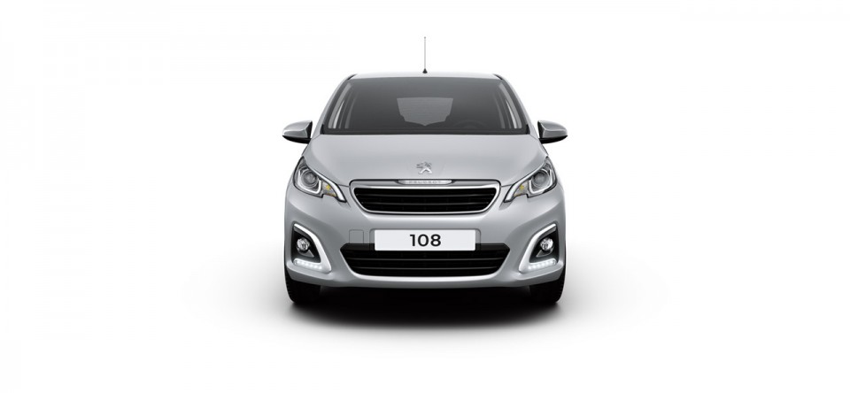 Photo face avant Peugeot 108 I Gris Gallium