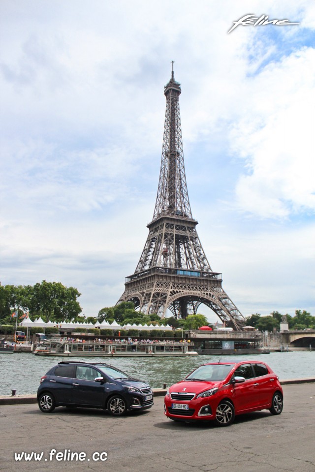 Photo essai Peugeot 108 Allure Top Bleu Smalt et 108 Allure Top