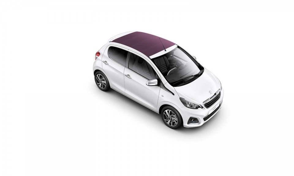 Photo officielle Peugeot 108 Top Blanc Lipizan