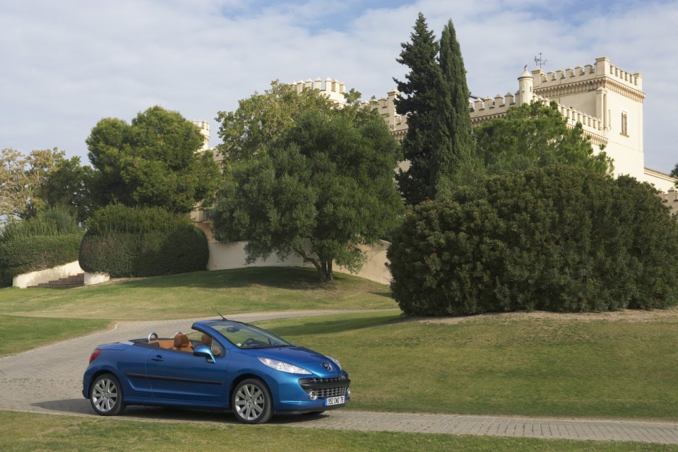 Photo profil statique cabriolet Peugeot 207 CC Bleu Neysha phase 1 (2007) - 1-007